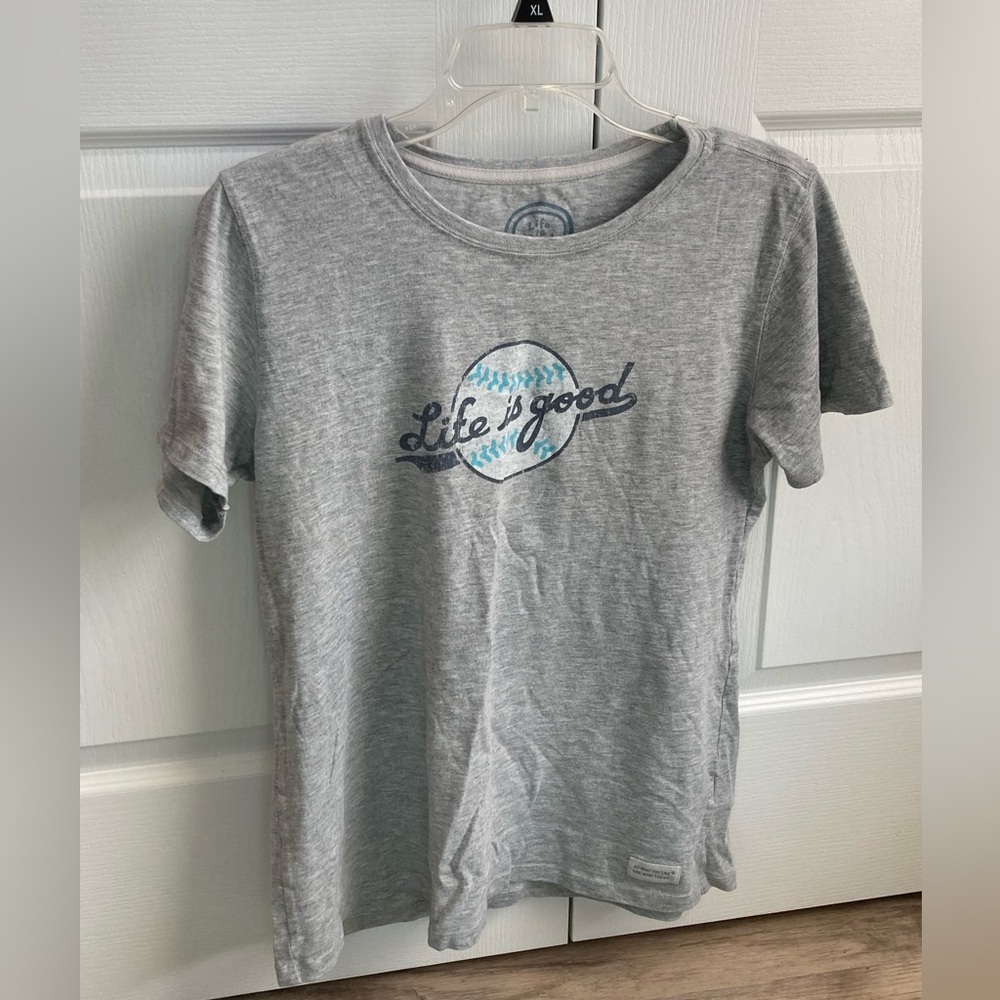 Life is Good Baseball tee